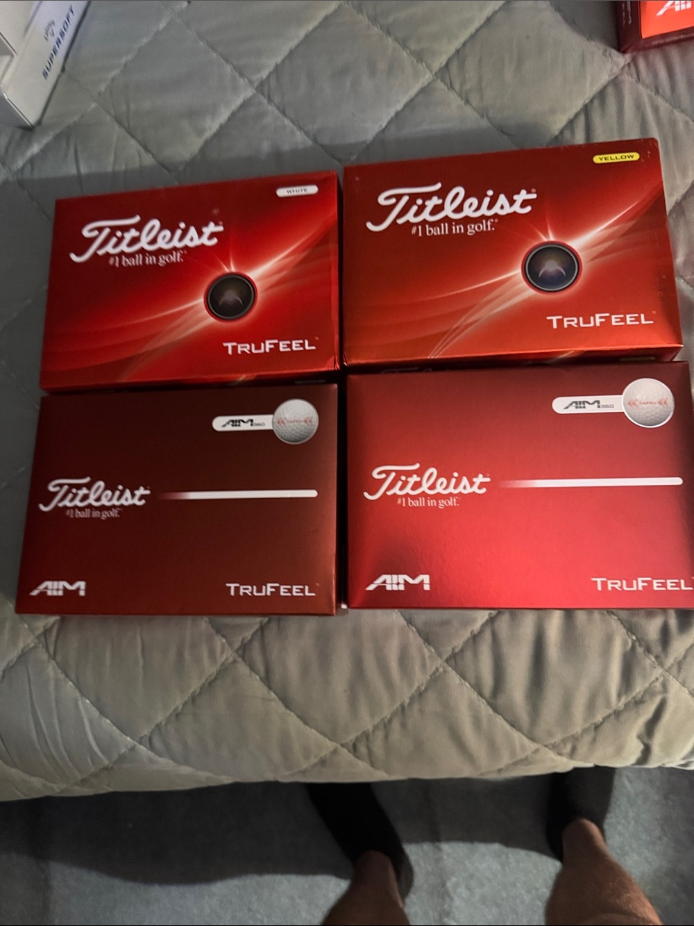 Titleist TruFeel Golf Ball Boxes - Red 48 golf balls